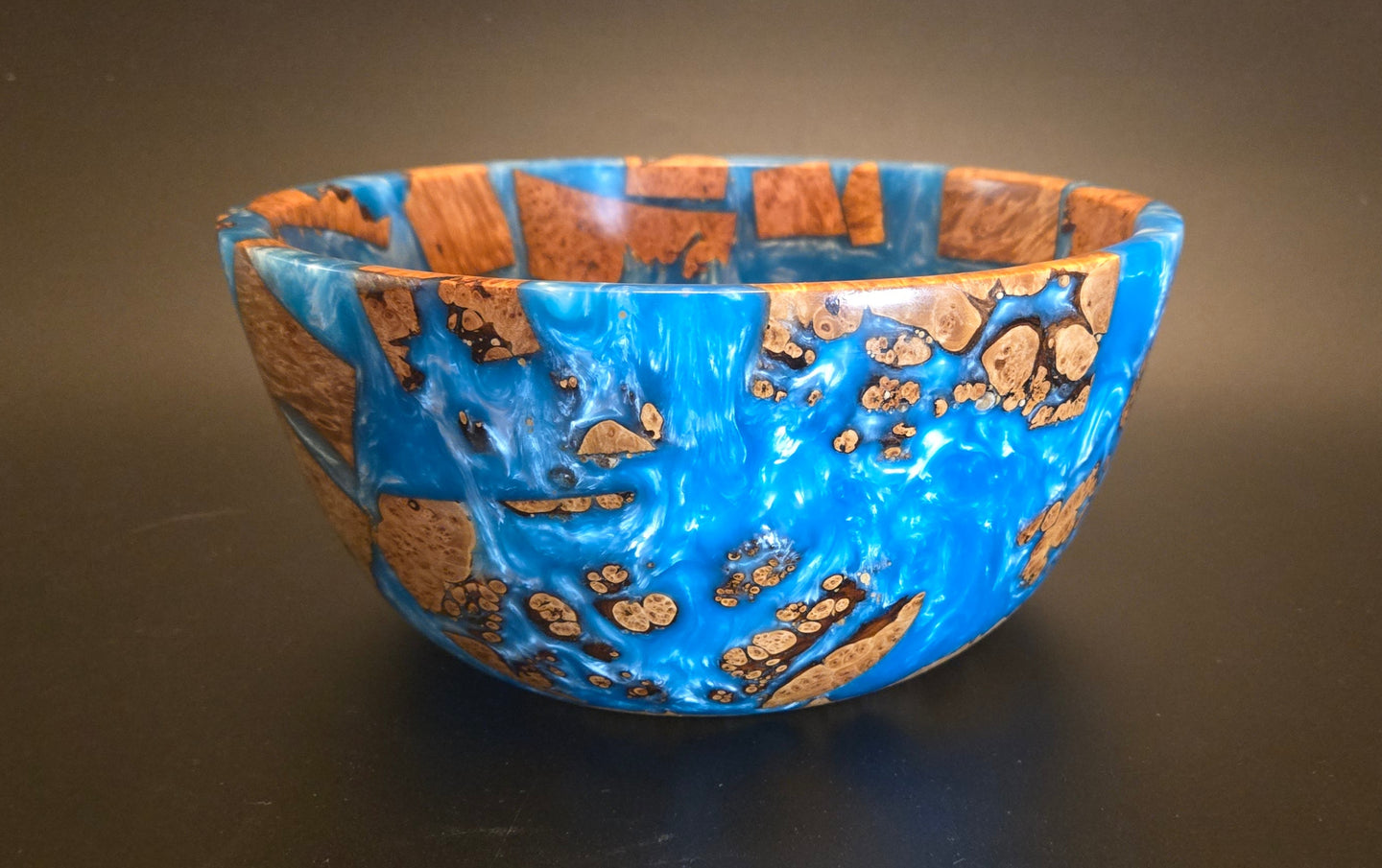 Art Burl and Epoxy Bowl