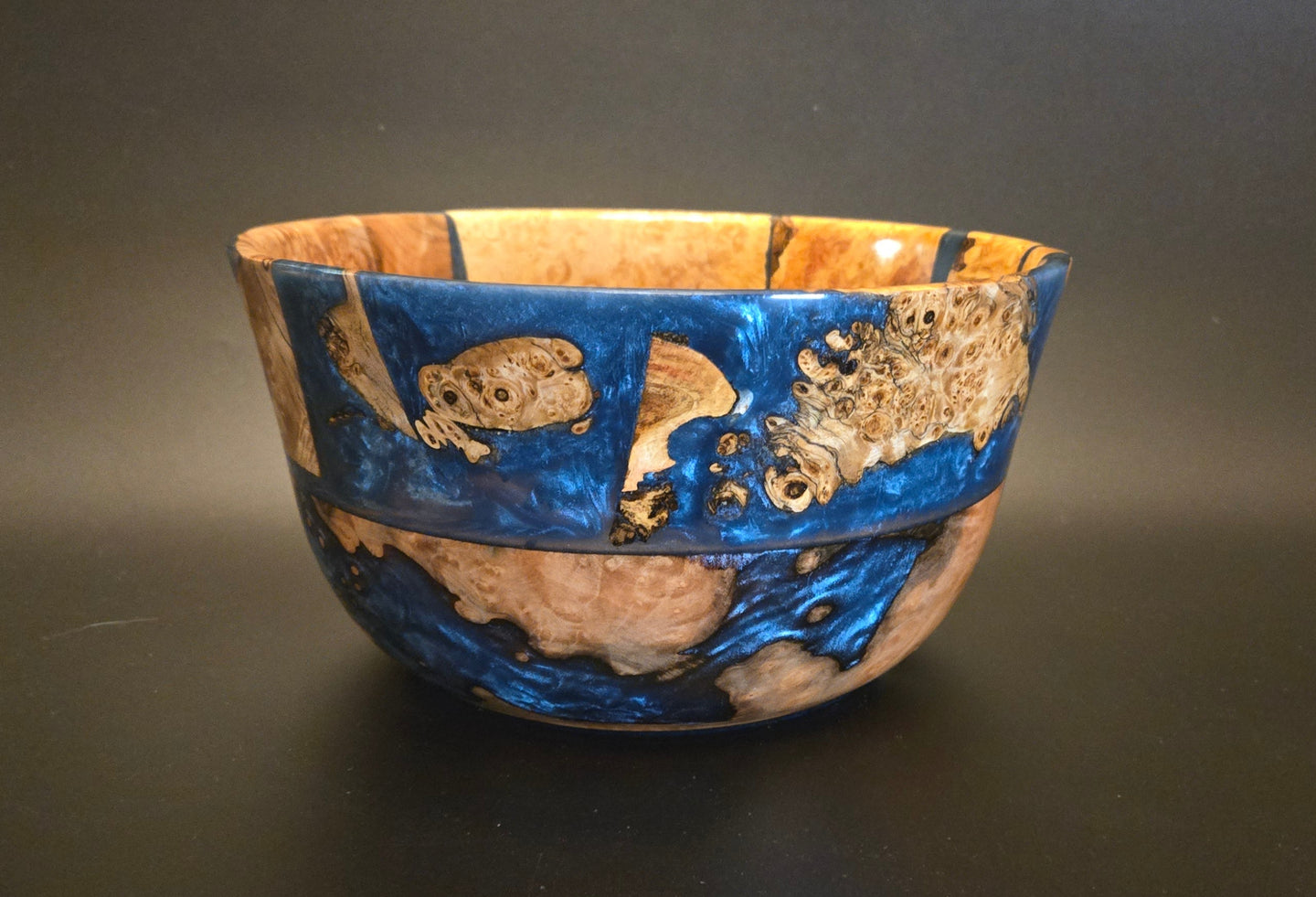 Art, Burl with Epoxy Bowl